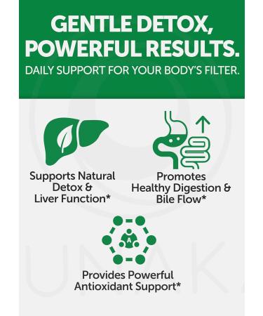 Lunakai USA Made Liver Cleanse Detox & Repair Daily Herbal Liver Support Supplement for Men & Women with Milk Thistle Artichoke & NAC 60ct - Buy Online on GoSupps.com