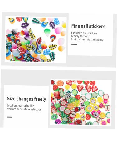 Housoutil 4 Packs Nail Art Polymer Clay Nail Art Craft Diy Nail Decoration Fruit Pattern Nail Decorations Diy Fruit Nail Art Fruit Slices Resin 3d Manicure 11X7cm Colorful - Buy Online on GoSupps.com