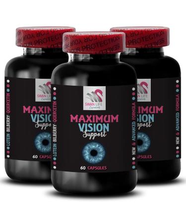 Sharp focus - EYE VISION SUPPLEMENT - Lens support Bright details Clear vision Sharp perception Visual aid Detail view Vision strength Clear line Daily vision 3 Bottle 180 Capsules
