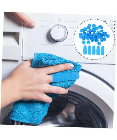 OSALADI Nitrile Finger Cots - 100pcs Sky-blue Finger Protection Covers for Relief & Protection | Durable Butyronitrile Finger Covers 6.50X2.50X2.50CM - Buy Online on GoSupps.com