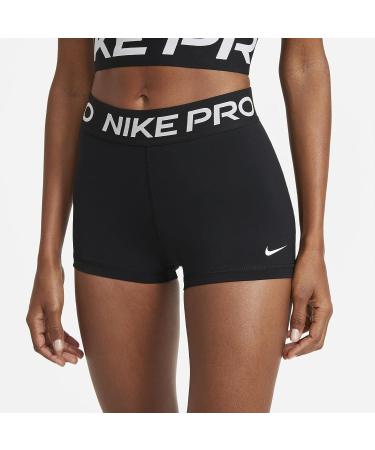 Nike Women's Pro 3 Compression Shorts - Black/White Medium - Buy Online on GoSupps.com