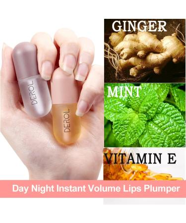 Rosarden Lip Plumper Serum - Natural Lip Enhancer for Fuller, Moisturized Lips | Lip Plumping Gloss for Day and Night Care - Buy Online on GoSupps.com