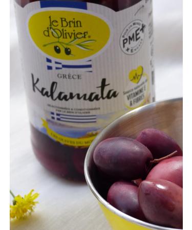 Natural black Kalamata olives from Greece - 220gx6 - LE BRIN D'OLIVIER - Buy Online on GoSupps.com