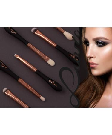 Luvia Eyeliner Brush VS414 - Vegan Flat Precision Brush for Liquid Cream Gel Eyeliner & Eyebrow Powder Application - Buy Online on GoSupps.com