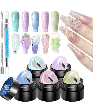 5g Solid Builder Kit of 5 Colors Manicure Gel | Professional Nail Extension Formula for Salon Home Craft Design Sculpting Painting - Buy Online on GoSupps.com
