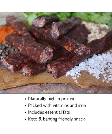 The Biltong Man Droewors Sticks 1kg | High Protein Beef Snack | Keto-friendly Dried Beef Sausage - Buy Online on GoSupps.com