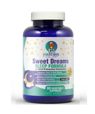 Melatonin Sleep Supplement with GABA 5-HTP L-Theanine - Sweet Dreams by Dr. Valerie Nelson