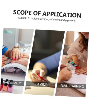 FRCOLOR Plateau de Pr sentation pour Clous Taille Moyenne Couleur Vert Bord Dor Effet Craquel Palette M langeur Vernis Ongles Usage Professionnel et Personnel - Buy Online on GoSupps.com