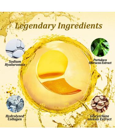 OUOYYO 24K Golden Eye Mask (60 PCS) - Collagen Eye Patches for Dark Circles, Wrinkles, & Puffy Eyes - Face Care Beauty - Buy Online on GoSupps.com