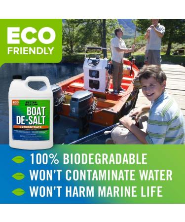 Boat De-Salt Concentrate - 1 Gallon Salt Remover & Engine Cleaner for Marine Boats - Winterize & Wash Off Salt with or Without Mixer Flush Kit - Buy Online on GoSupps.com