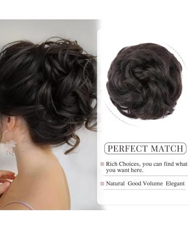 Buy Dark Brown Hair Extensions | Voluminous Messy Ponytail & Updos | 45g Real Hair Tie - Buy Online on GoSupps.com