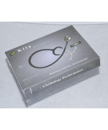 Standard Edition Dual Head Diagnostic Stethoscope by Kila Labs - Black | International Shipping Available - Buy Online on GoSupps.com