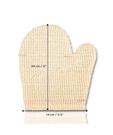 AKH Peeling Wash Glove | Double-Sided Body Scrubber for Dead Skin Removal | Peeling Gloves for Adults | International Shipping Available - Buy Online on GoSupps.com