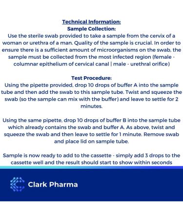 Chlamydia Home Test Kit - Rapid STD STI Self Testing for Men and Women - Urethral or Cervical Swab - Chlamydia Trachomatis Antigen Detection - Buy Online on GoSupps.com