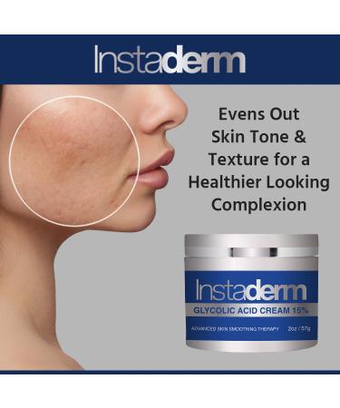 Glycolic Acid 15% Anti-Aging Cream | Exfoliating Facial Moisturizer for Fine Lines Wrinkles & Dark Spots - Buy Online on GoSupps.com