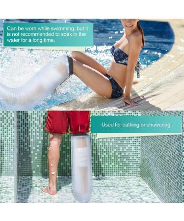 Akozon Waterproof Leg Cast Cover | Shower Protection for Adults | Reusable Leg Knee Foot & Ankle Wound Protection - Buy Online on GoSupps.com