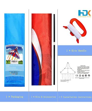 HENGDA KITE Delta Plane Kite 39x47 - Easy-to-Fly Design for Kids and Adults - Ideal for Beach, Park, and Grass - Excellent Gift Option - Blue - Buy Online on GoSupps.com