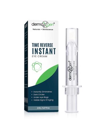 DERMAXGEN Puffy Eye Treatment Time Reverse Instant Anti-aging Eye Cream New Advanced Formula - Visibly Reduce Under-eye Bags  Wrinkles  Dark Circles  Fine Lines & Crow's Feet Instantly - 8ml