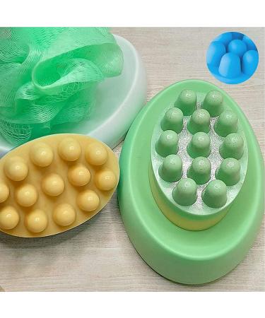 Sdmnsg-T 3D Silicone Massage Bar Soap Molds - Handmade Soap Making Molds - Rectangle, Blue - Buy Online on GoSupps.com