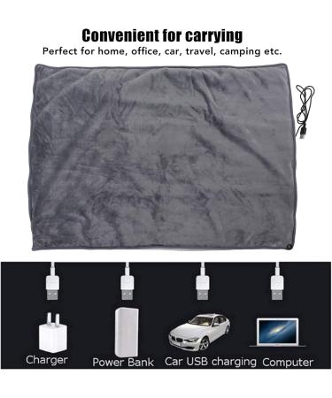 Portable USB Heated Ceiling Scarf 5V Soft & Comfortable Electric Heating for Office Home Car & Travel - Buy Online on GoSupps.com