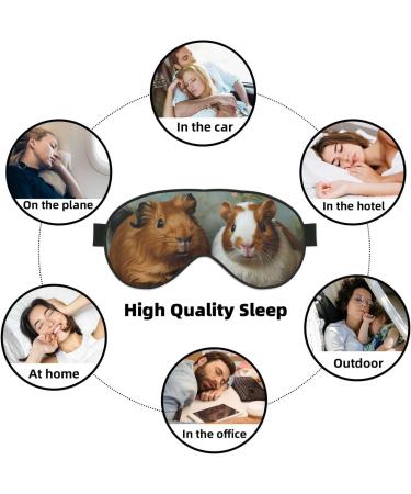 Guinea Pigs and Cupcakes Sleep Mask | Adjustable Breathable Eye Mask for Comfortable Sleep - Buy Online on GoSupps.com
