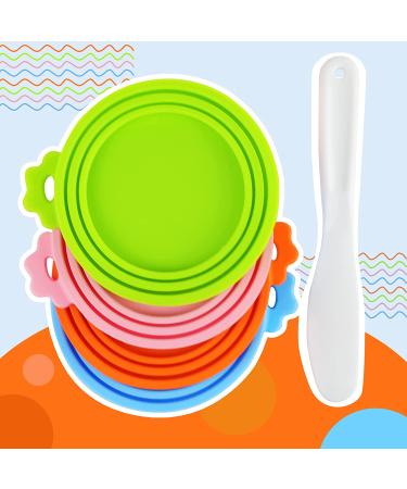 Lydia's Deal 4 Pack Pet Can Covers - Universal Silicone Can Lids | BPA Free & Dishwasher Safe | Fits Most Dog and Cat Food Cans - Buy Online on GoSupps.com