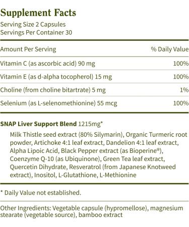 Snap Supplements Liver Health & Detox & Cholesterol Health Supplement Bundle Supports Heart, Liver, Digestive and Metabolic Health, 60 Vegetarian Capsules Each (2-Pack,1 Month Supply) Cholesterol + Liver Health - Buy Online on GoSupps.com