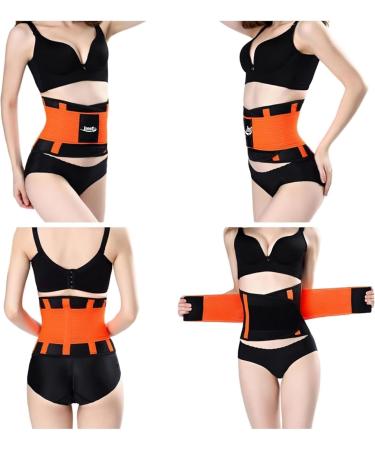 Innoti Back Band for Men & Women - Lumbar Support Belt - Compression with Double Adjustment Straps - Orange XXL (107-123 cm) - Ideal for Sports & Work - Buy Online on GoSupps.com