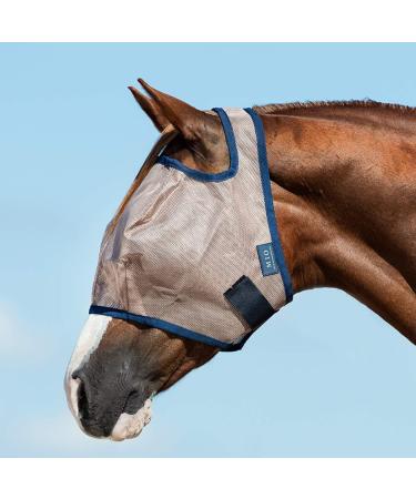 Buy Horseware Amigo Flymask for Small Ponies - Bronze & Navy | Best International Shipping - Buy Online on GoSupps.com