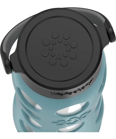 Lifefactory Aqua Teal Glass Drinking Bottle 650ml - BPA-Free Leak-Proof Dishwasher-Safe with Silicone Sleeve - Buy Online on GoSupps.com