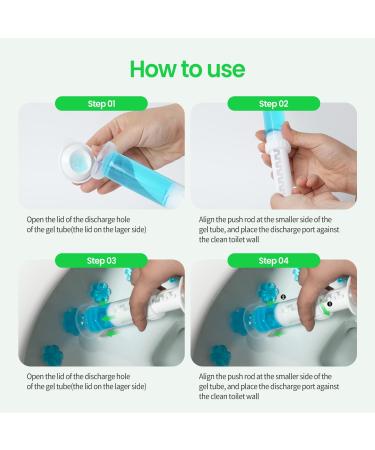 HuBDIC Toilet Bowl Cleaner Gel Stamps | 5 Fresh Scents to Stop Limescale & Stains | International Shipping Available - Buy Online on GoSupps.com