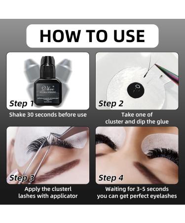 8ml Extra Strong Eyelash Extension Glue with Tweezers | Fast Drying 7-8 Weeks Retention Professional Use - Buy Online on GoSupps.com