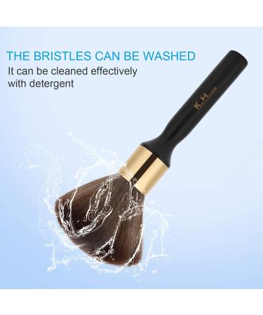 Neck Duster Brush Comfortable Grip Neck Duster Widely Used for Barber for Household for Barber Shop(black blue) - Buy Online on GoSupps.com