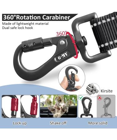 Adjustable Dog Seat Belt for Car Safety | Universal Fit Dog Harness - Black - Buy Online on GoSupps.com