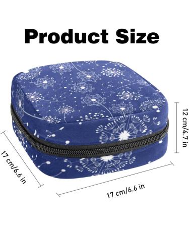 Buy Aesthetic Dark Blue Storage Bags for Women's Bandages Menstrual Pads & Tampons | Portable & Stylish Holder for School & Office - Buy Online on GoSupps.com