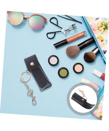 GALPADA 2pcs Lipstick Organizer Bag | Mini Makeup Wallet & Keychain | Leather Lip Balm Pouch for Ladies - Buy Online on GoSupps.com