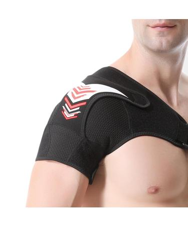 Shoulder Support Brace | Arm Bracelet Upper Arm - Adjustable Shoulder Brace Shoulder Strap Pad Arm Bracelet Upper Arm Breathable Design For Women Men For Everyday Activities Red - Buy Online on GoSupps.com