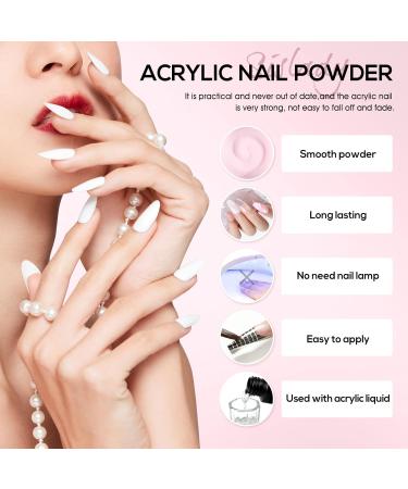 PEACECOLOR 8G Clear Acrylic Powder Acrylic System for Beginners DIY Nail Art Nails Extension No Nail Lamp Needed Professional for Home DIY Nail Art Beauty Gifts for Women color 154 - Buy Online on GoSupps.com