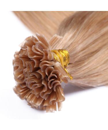 High-Quality Keratin Bonding Hair Extensions - #20 Ash Blonde 60cm 50 Strands 1g - 100% Remy Real Hair U-Tip by Novon - Buy Online on GoSupps.com