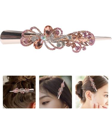 Abaodam rhinestone hair clip bride hair clip bow hair clips bridal hair clip crystal hair clips crocodile clips woman headdress no crease hair clip hair clamp rhinestones large spring clip - Buy Online on GoSupps.com