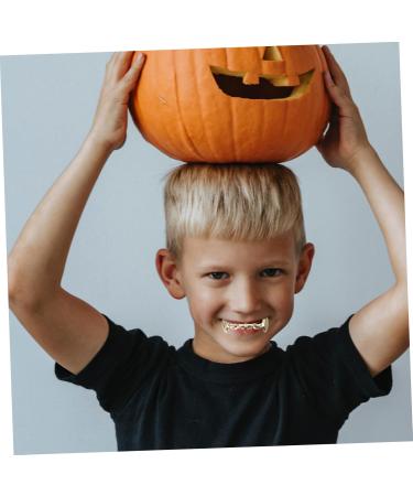 Frcolor Hip-Hop Teeth Grills - Gold Vampire Prosthesis for Adults | Funny Halloween Copper Braces - Buy Online on GoSupps.com