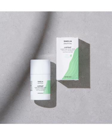  SIKELIA CEUTICAL LUSTRAS Purifying Mask with 99% natural ingredients ideal for combination and oily skin formula enriched with clay vitamin C and niacinamide (35g stick) - Buy Online on GoSupps.com
