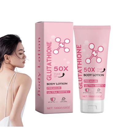 Glutathione Cream Glutathione 50x Tone Up Body Lotion Long Lasting Moisturizing Smooth & Revitalizing Skin for All Skin Types (1PC 1) 1PC 1 Ounce (Pack of 1)