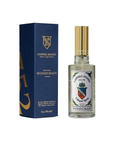 Caswell-Massey Woodgrain Sandalwood Gold Cap Cologne Richly Sensual Santalum Album Men s Cologne with Cedary and Hints of Citrusy Musk 3 Fl Oz Woodgrain 3 Fl Oz (Pack of 1)