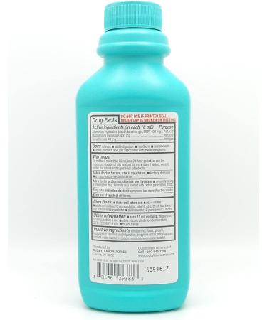 Rugby Antacid Liquid Regular Strength - Aluminum & Magnesium Hydroxide with Simethicone - Original Flavor - 1 Pack - Buy Online on GoSupps.com