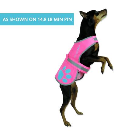 SafetyPUP XD Dog Safety Vest - Pink | Sizes for Dogs 14 to 130 lbs | X-Small to X-Small - Buy Online on GoSupps.com