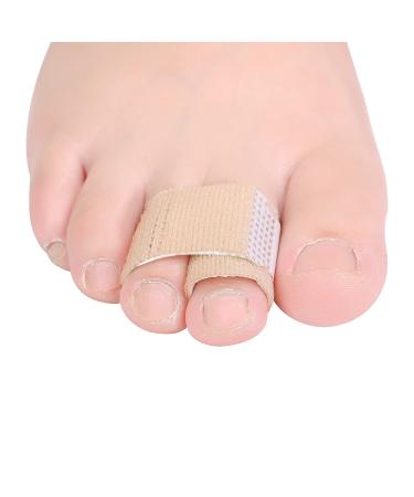 DYKOOK Broken Toe Wraps 8 Pcs/Pack Fabric Toe Splint Toe Cushioned Bandages Finger Protectors Straightener Separators
