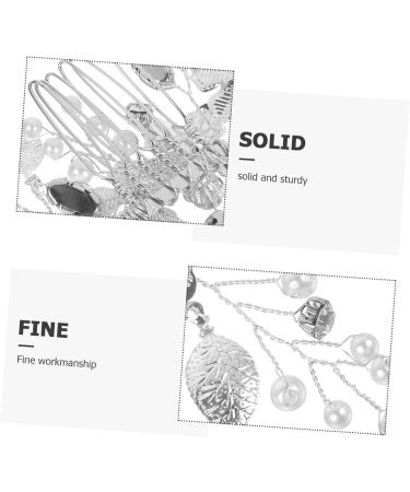 Angoily Bridal Hair Comb Clip Hair Accessories Tiara Wedding Hair Side Comb Flower Rhinestone Hair Comb Flower Hair Comb Wedding Hair Comb Hand Drill Bride Rhinestones Zinc Alloy - Buy Online on GoSupps.com