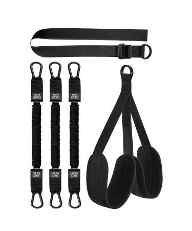 Assisted Pull up Bands 210 Pounds Multifunctional Assist Belt | High Intensity Strength Training Tool Workout Equipment for Home Gym Black