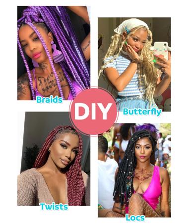 24 Inch Marley Hair Orange Spring Twist Braiding Hair 3 Pack - Pre-Separated Afro Twist Faux Locs Crochet Hair for Black Women - Buy Online on GoSupps.com